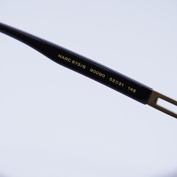 Marc Jacobs MARC 675/S 0900 9O Sunglasses Transparent/Gold Square Frame - Picture 6 of 10